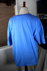 Mustang Mens Shirt Extra Large Car Graphic Tee Blue Cotton Easy Care