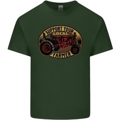 Farming Support Your Local Farmer Mens Light Cotton T-Shirt