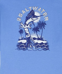 New Men’s 3XLT Big & Tall IZOD Saltwater Relaxed Classics Saltwater Marlin Shirt