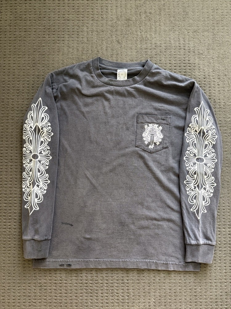 Chrome Hearts Vintage 90s Faded Long Sleeve Shirt