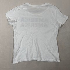 Denim & Supply Ralph Lauren Women Sz M America Graphic T-Shirt White *READ*