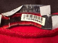 Prada Sport Color block Long Sleeve Red Tab Fleece Nylon Sweatshirt Pullover S