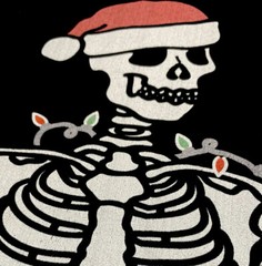 Dead Inside Christmas Tee T Shirt / Adult (M) Black Anvil Lightweight Cotton