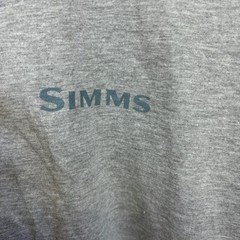 Simms Shirt Mens Small Gray Walleye Hex Flo Camo Fishing Graphic Outdoors Tee