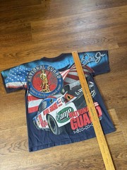 Vintage 00s race car aop Dale Earnhardt Jr. National Guard Tee
