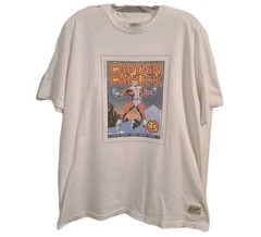 Vintage Captain Canuck T-Shirt 1995 90s Roots Superhero Comics Promo Art Size XL