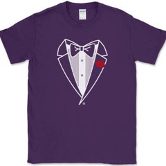 TUXEDO T-Shirt Funny Costume Formal Humor Joke Gift Marriage Novelty Tee