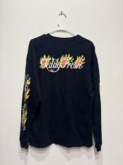 Teddy Fresh Up In Flames Long Sleeve T Shirt Black Large