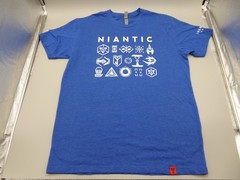 Niantic Branded Graphic Logo T-Shirt Size Men’s Large Blue Ingress Prime