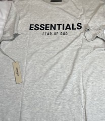 FEAR OF GOD Essentials Tee XL Light Oatmeal T-Shirts Authentic Cotton NEW