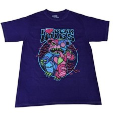 Black Matter Graphic Bear Hugs T Shirt Horror Bear Streetwear Festival Medium