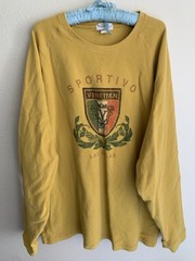 2XL The Venetian Las Vegas Sportivo Yellow Thermal T-shirt XXL Italian Sport
