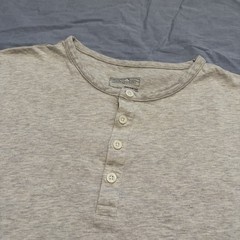 Patagonia Shirt Mens Large Beige Long Sleeve Daily Henley Organic Cotton Hiking