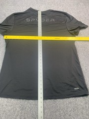 Spyder Mens XL Black Athletic T Shirt Performance Active Gym Training Short Slee