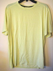 EUC- VRST Light Yellow Men’s T-Shirt 74% Polyester; 19% Tencil; 7% Spandex Blend