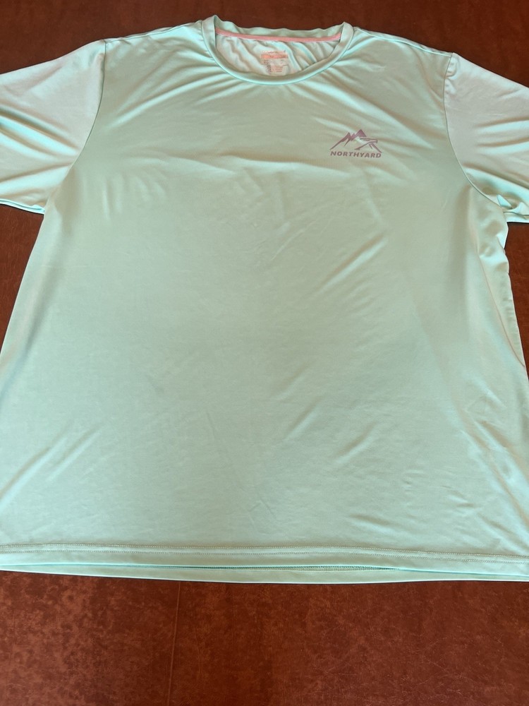 Northyard Men Mint Green XL Shirt Sleeve Tshirt With Logo Preowned