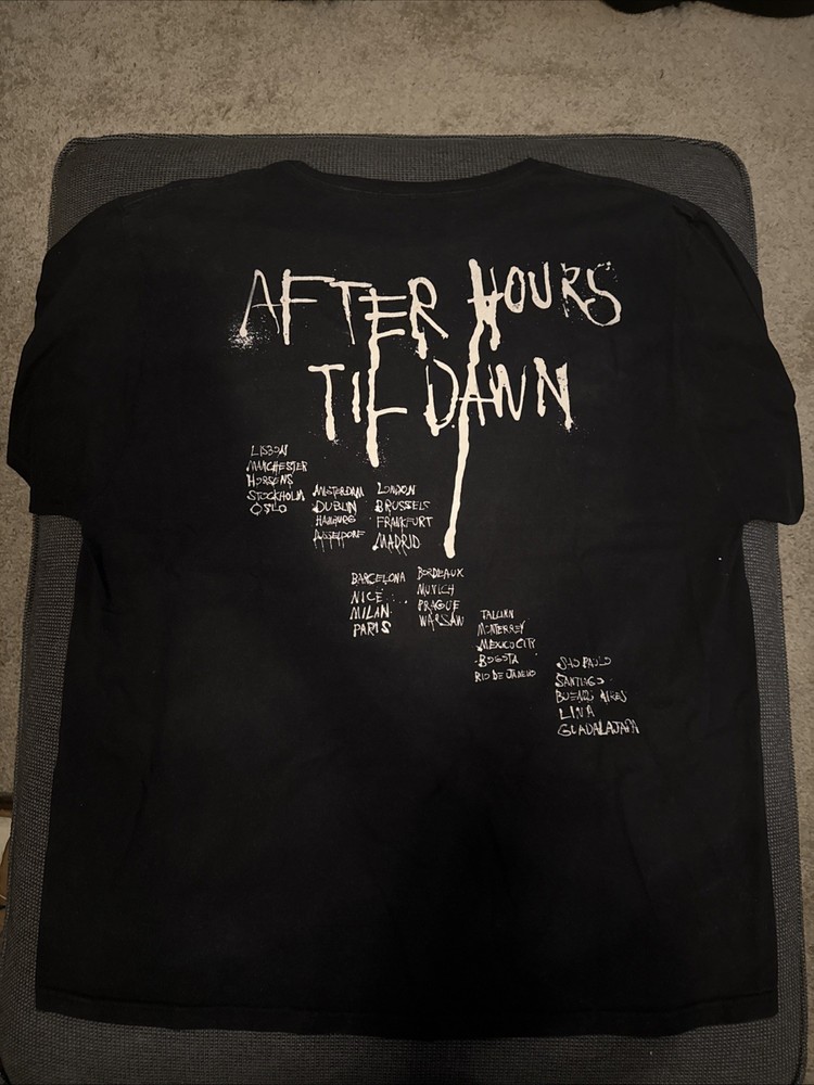 THE WEEKND AFTER HOURS TIL DAWN MEXICO CITY 2023 TOUR SHIRT XL RARE OFFICIAL XO!