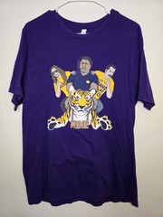 Barstool Sports Shirt Big Cat PFT CommenterMike The Tiger LSU Purple Size XL