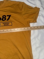 Aeropostale Aero-87 Athletic Dept T-shirt Men’s M Mustard World Inspired Orig