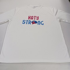 Sport-Tek ST350LS Katy Strong Men XL White Long Sleeve PosiCharge Competitor Tee
