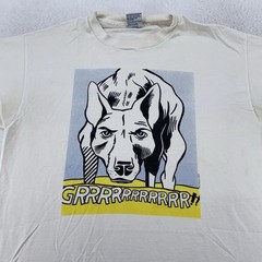Vintage Roy Lichtenstein Guggenheim Museum Shirt L/XL Grrrrrrr Dog Pop Art 90s