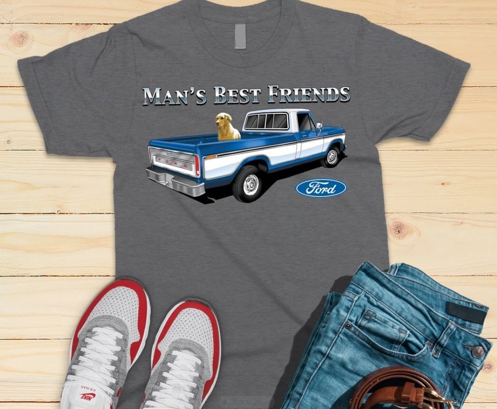 Ford T-shirt, Man’s Best Friend Tee, Classic Ford Truck, Ford Motor