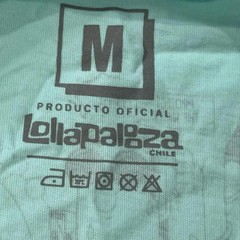 2024 Lollapalooza Chile Men’s Crop Tank – Teal. Size Medium