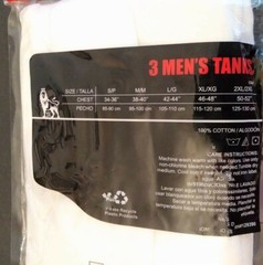 3 or 6 pair Mens White Tank Top Wife Beaters A Shirt Cotton Undershirt M-L-XL-2X