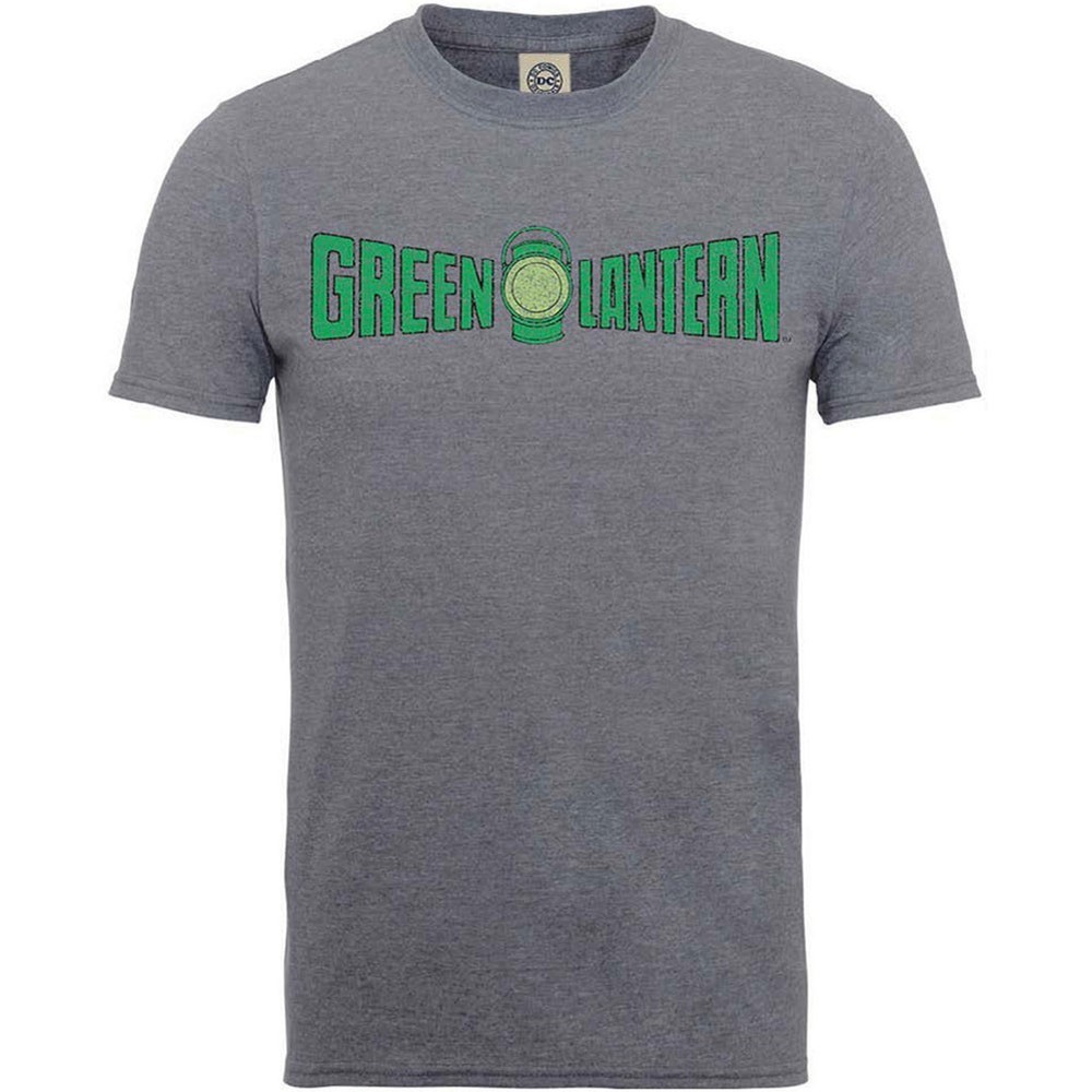 Men’s Green Lantern Crackle Logo T-shirt X-Large Tweed