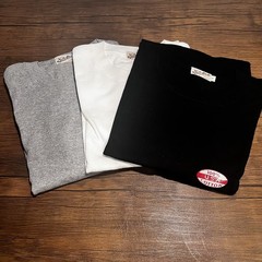 Bronson Non Stock Tubular T-Shirt -M💯% cotton LOT OF 3 Black, White Gray.