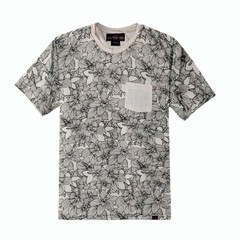 Beautiful Giant Men’s Top Breathable Soft Casual T-Shirt Leaf Pattern Tees