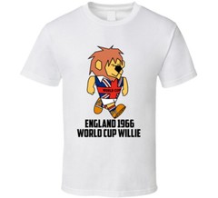 World Cup Willie 1966 England World Cup Soccer Mascot Fan T Shirt