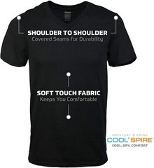 Gildan Men’s V-Neck T-Shirts Multipack (6 Pack)