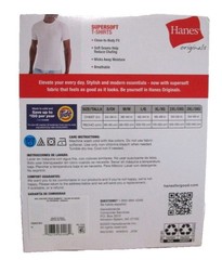 Hanes Originals Size LARGE 3 PACK Super Soft T-Shirts Assorted Colors New