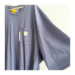 Carhartt Tee Shirt Men’s 5XL Blue Loose Fit Heavyweight Short Sleeve Workwear