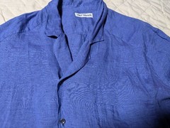 UMIT BENAN Italian Linen Shirt Size 50 Adam Kimmel Designer Mens Top