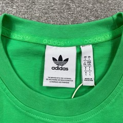 Adidas Originals Trefoil Ess Tee Mens Energy Green Short Sleeve T Shirt Size L