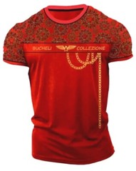 Men’s Bucheli Cotton T Shirt,Italian Style,Slim Fit,Stretch S M…..A1.A
