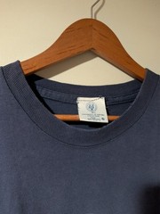 VTG University of Oxford T-Shirt Navy Blue Embroidered Crest Collegiate XL
