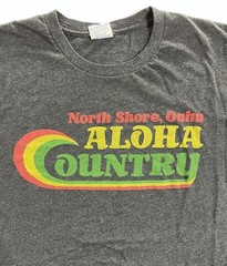 Project Aloha Large T-shirt Dark Gray Wave/Oahu Aloha Country