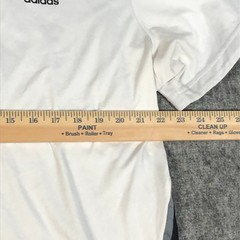 Adidas Elite T-Shirt Men’s 2XL White Gray Performance Clima Cool Short Sleeve