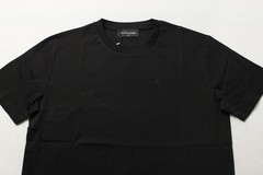 Manvoure Men’s The Essential Slim Fit Cotton Tee DH3 Jet Black Medium NWT