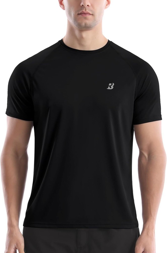 Men’s Short Sleeve Rash Guard UPF 50+ Sun Protection Quick Dry Lightweight Swim