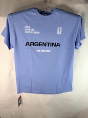 FIFA World Cup 2026 Argentina Blue Graphic Logo Crew Neck T-Shirt Men’s L