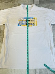 Art Deco Miami Beach Men’s Large White T-Shirt Florida RARE Excellent Shape