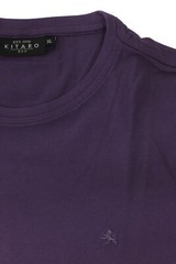 Kitaro T-Shirt Base Tinta Unita Uomo Short Sleeve Crew Neck Cotton Plus Size