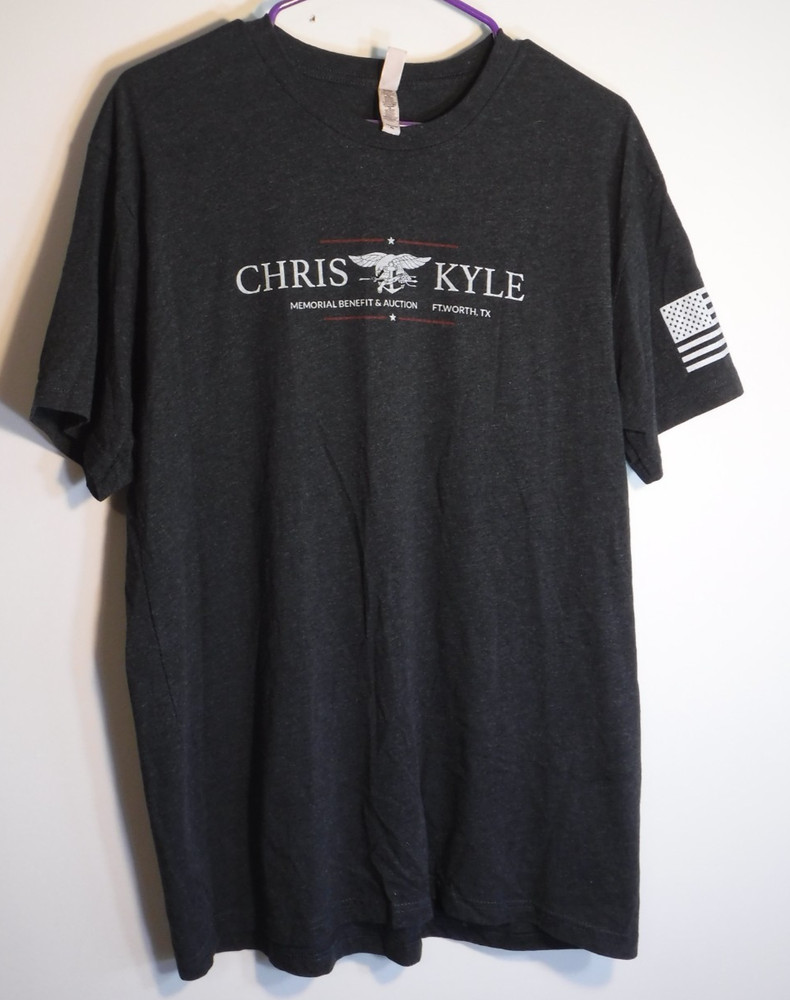 Chris Kyle US Navy Seal Memorial & Benefit Auction Texas Born T Shirt Mens XL