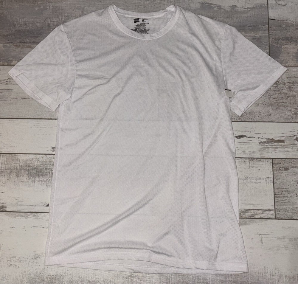 Hanes X-temp T-Shirt size S small – White/Short Sleeve – NEW