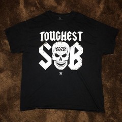 Stone Cold Steve Austin Toughest SOB WWE WWF Distressed T-Shirt XL