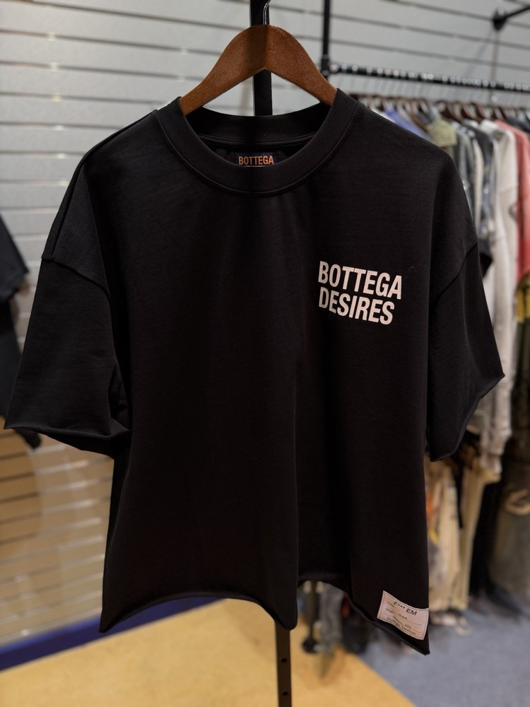 BRAND NEW – Bottega Desires Tee T-Shirt F**k Joke (L) Black White